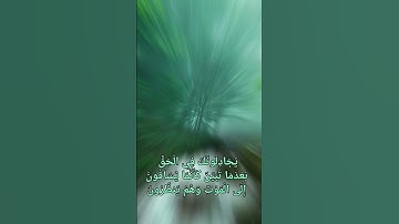 يُجَادِلُونَكَ فِي الْحَقِّ بَعْدَمَا تَبَيَّنَ...... سورة الانفال