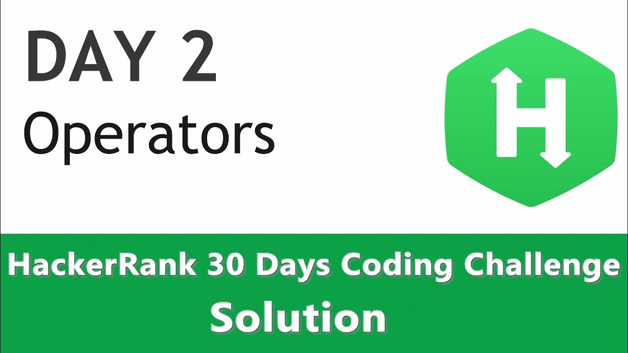 Day 2 - Operators - HackerRank Solution Coded in Python - YouTube