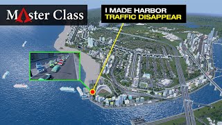 I made massive harbor traffic disappear in Cities Skylines a Master Class Series Epi 08