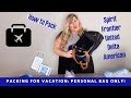 How to Pack for Vacation in a Personal Bag (Spirit, Frontier, United etc)