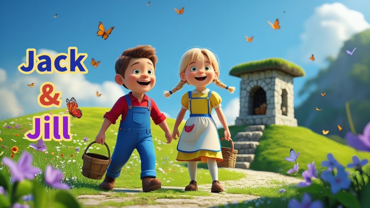 Jack and Jill Went Up the Hill | 3D Animated Kids Songs & Nursery Rhymes