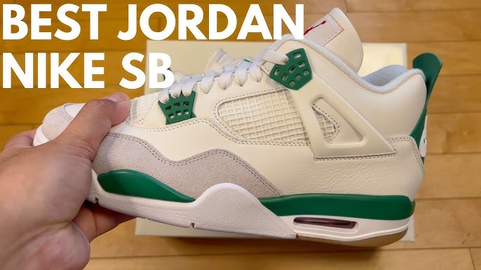 $55 DHGATE Jordan 4 Nike Sb Pine Green VS. What they are supposed to  actually look like 😁 Review 