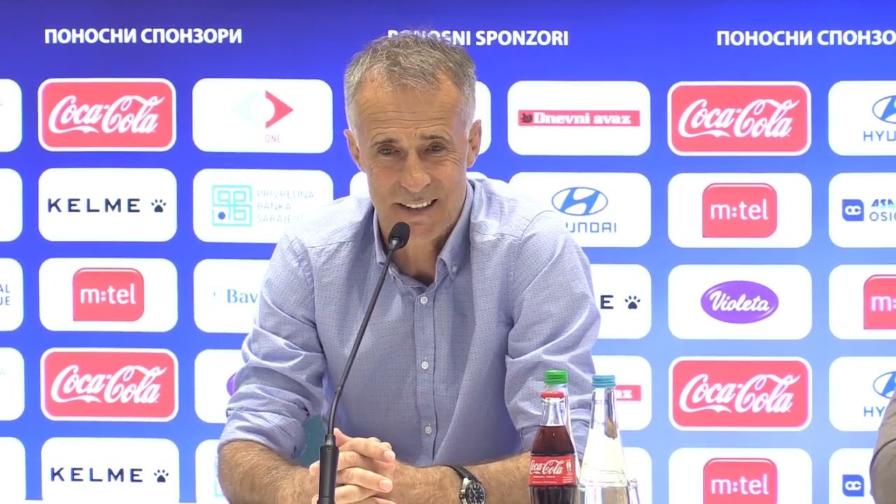 Meho Kodro na press konferenciji nakon što je izabran za selektora