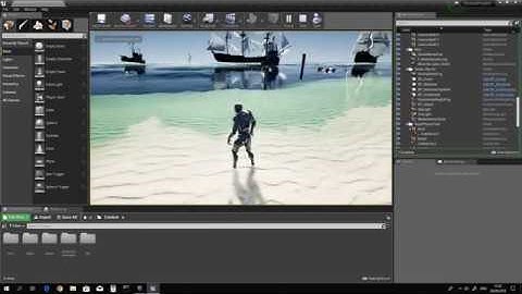 UE4 - Community FREE Ocean Project - Changing wave amplitude in gameplay