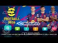 eFootball PES 2026 PPSSPP Emulator Original Camera PS5 Android Offline Nouvelle Mise à Jour