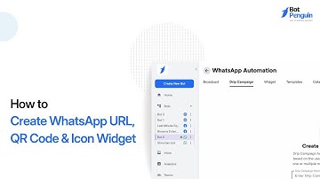 How to Create WhatsApp URL, QR Code & Icon Widget || Easy Contact Tools Guide || BotPenguin
