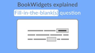How to create a "Fill-in-the-blank(s)" question in BookWidgets screenshot 1