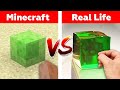 MINECRAFT SLIME IN REAL LIFE! Minecraft vs Real Life animation 2022