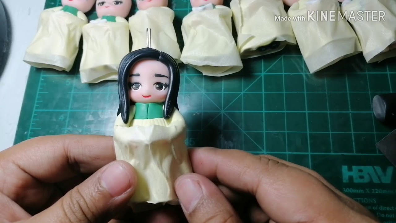 Polymer clay hair tutorial handmade YouTube