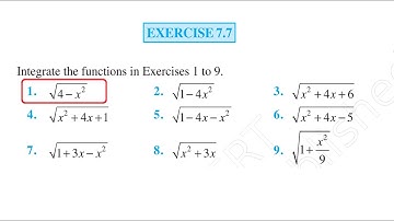 Exercise 7.7 Q.01 #NCERT Class XII Solution | Integration of Special Types | #Board_Exam | #Homework