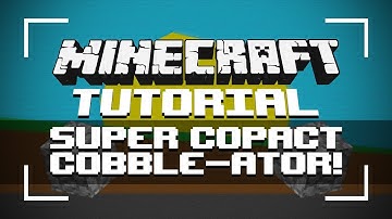 Minecraft Tutorial: Super Compact 100% efficient Cobblestone Generator
