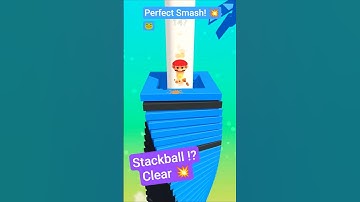 Perfect Smash! 💥 Stack Ball Satisfying #stackball #shorts #shortsfeed #trending
