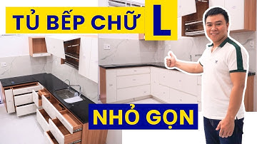 Mẫu Tủ Bếp chữ L tiết kiệm chi phí và quá trình lắp ráp | HUGA