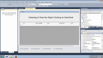 Deleting A Row By Right Clicking In DataGridview Control