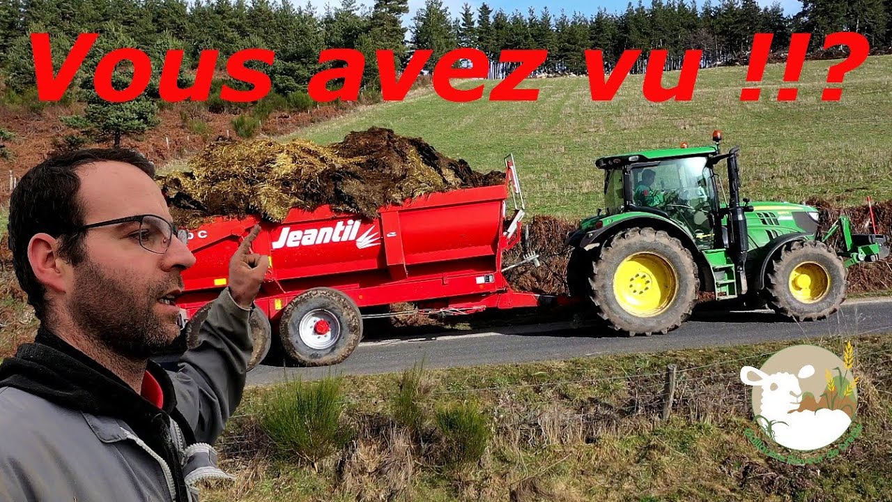 Curage fumier bâtiment quand c'est plein.... N°105