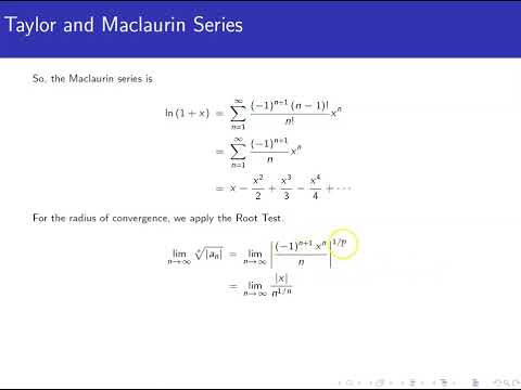 Taylor and Maclaurin Series