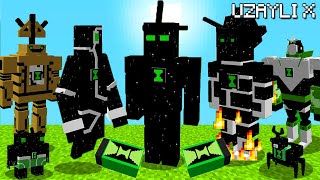 BEN 10 UZAYLI X KOBİNASYONLARI!😨 - BEN 10 Minecraft Mod