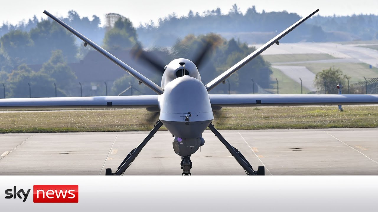 Film backdrop image for Russian fighter jet 'collides' with US unmanned aircraft (2023)