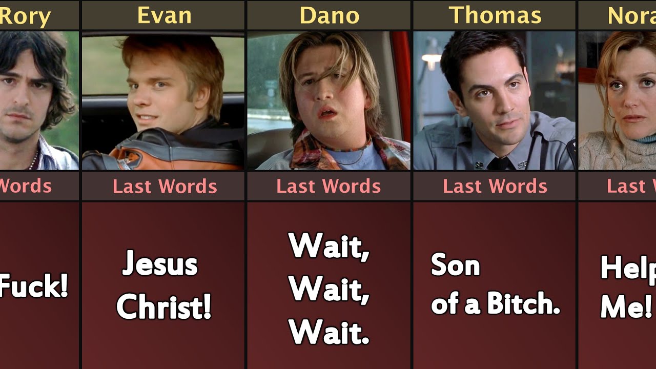 Final Destination 2 Character Last Words Before Death