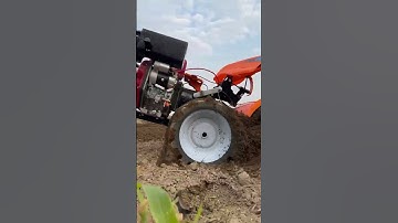 Four-wheel drive rear rotary multi function micro-tillage machine rotary  #foryou #viralvideo