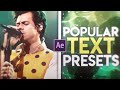 Popular Text Effects in After Effects (that you already have as presets)