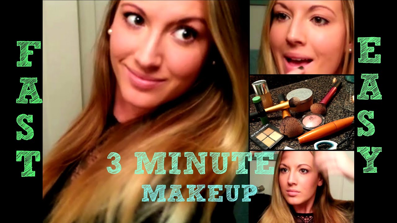 My 3 Minute Easy Natural Everyday Basic Makeup Tutorial HD YouTube