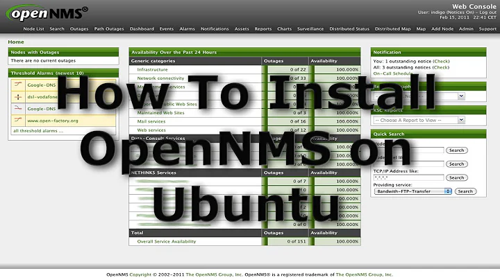How To Install OpenNMS Network Monitoring on Ubuntu 14.04 LTS from Scratch