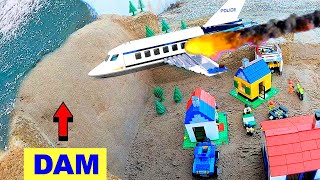 LEGO NATURAL DISASTERS Meteors  Real FLOODS INSIDE BUILDINGS  Dam Breach Explosions Tsunami