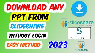 Download PPT from slideshare without login or signup| how to download PPT from slideshare# Download