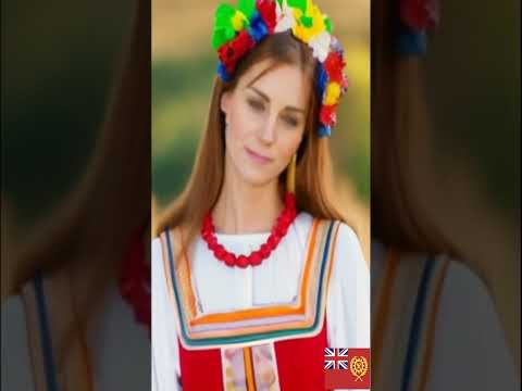 Princess Kate Middleton In Traditional Russian Dress Shorts Short Katemiddleton