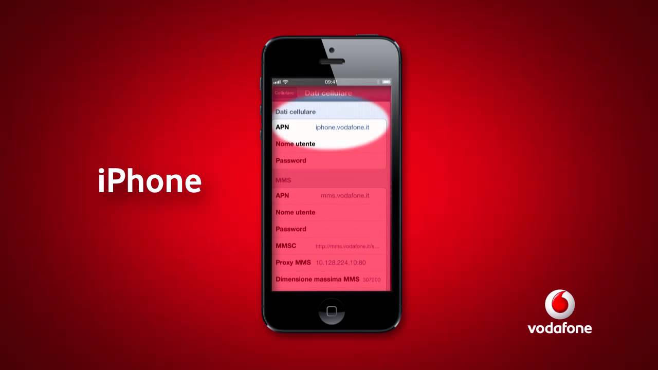 Come configurare APN Vodafone