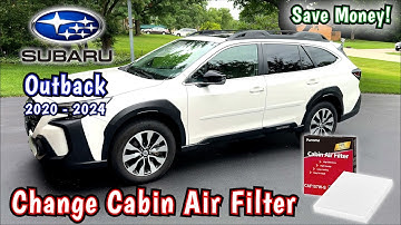 Subaru Outback - Replace Cabin Air Filter - Easy Step by Step - DIY - 2020, 2021, 2022, 2023 & 2024