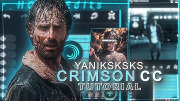 yaniksksks like crimson cc tutorial on alight motion (+Preset)