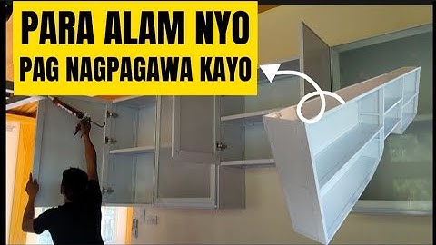 MODULAR ALUMINUM KITCHEN CABINET SHORT REVIEW|INSTALLATION OF MODULAR ALUMINUM KITCHEN CABINET