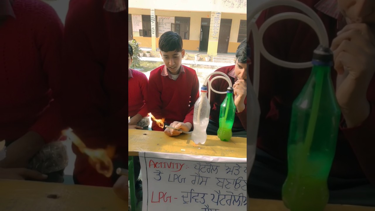 Production of LPG with water and petrol ||easy science experiments for science fair|| 