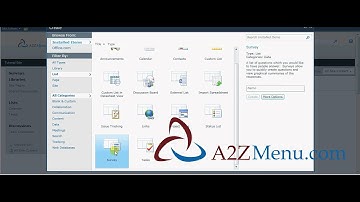 Creating Survey in SharePoint 2010 by A2ZMenu.com