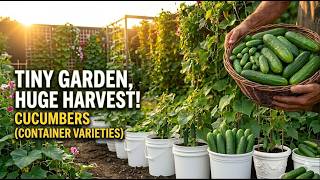 How to Grow Cucumbers in a 5-Gallon Container | 70 Days, Huge Harvest!
