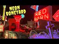 Las Vegas Sign Graveyard At Night