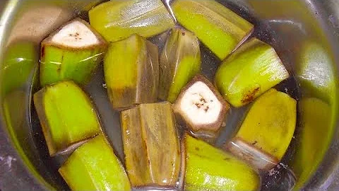 What happens when you boil bananas?