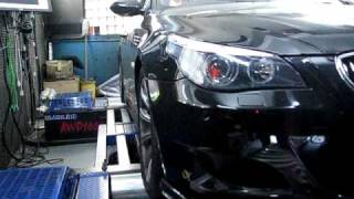 BMW M5 ON DYNO AFTER EXH/TUNE 362kws !!!