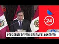 Presidente de Perú anuncia la disolución del Parlamento y llama a elecciones | 24 Horas TVN Chile