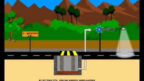 Eco friendly Electricity generation: Electricity from speed breakers