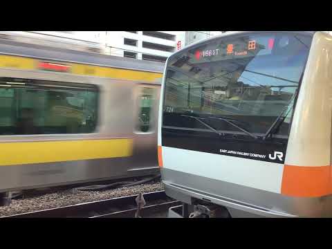 E231系ミツA528編成＆E233系T24編成@三鷹駅