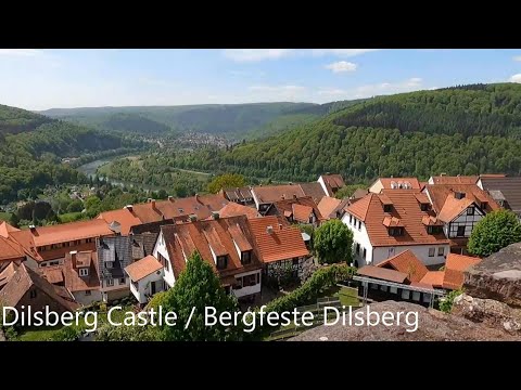 Stunning View,  Dilsberg Fortress Ruins 4k / Burg Dilsberg 4k