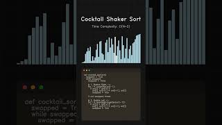 Visualizing Cocktail Shaker Sort in Python 🍹