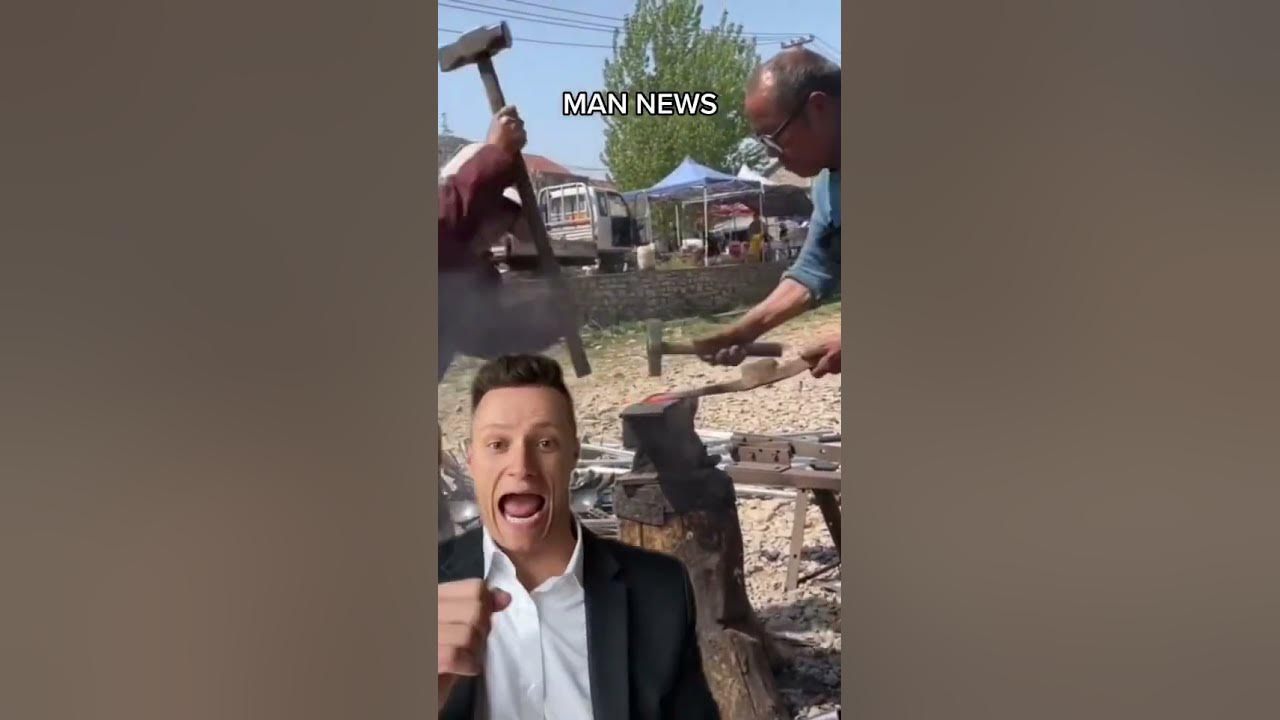 Blacksmith Hammer ASMR | Man News (via blacksmithingmaster on tt) #asmrsounds #hammer #blacksmith