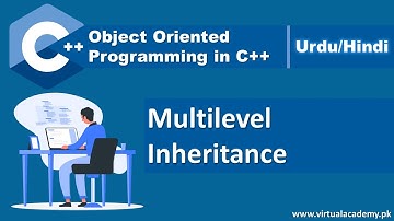 Multilevel Inheritance in C++ | Object Oriented Programming in Urdu/Hindi