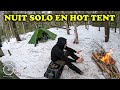 🌲🏕️🌲 NUIT SOLO EN HOT TENT 🌲🏕️🌲