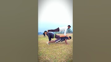 Partner Pushups Challenge 😳🔥 | #ChallengeAccepted #Shorts