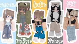 15 Aesthetic Skins Minecraft for Girls: Cottagecore, Indie, Grunge, y2k... screenshot 5